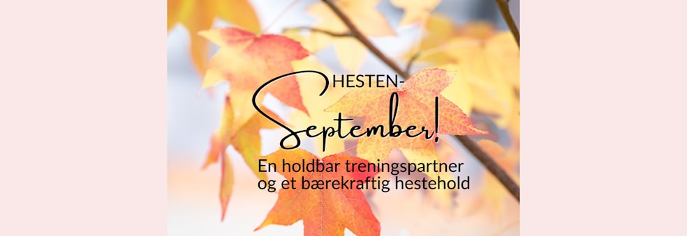 September-kurs: Hesten - en holdbar treningspartner og et bærekraftig hestehold